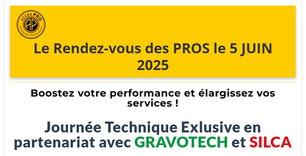 Journée Technique SILCA & GRAVOTECH 5 juin 2025